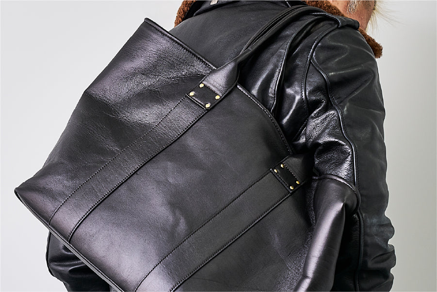 池田工芸 × Lightning Red T-core Leather Lover Tote Bag  赤茶芯ホースハイド『ビッグトート』【10月29日頃出荷】