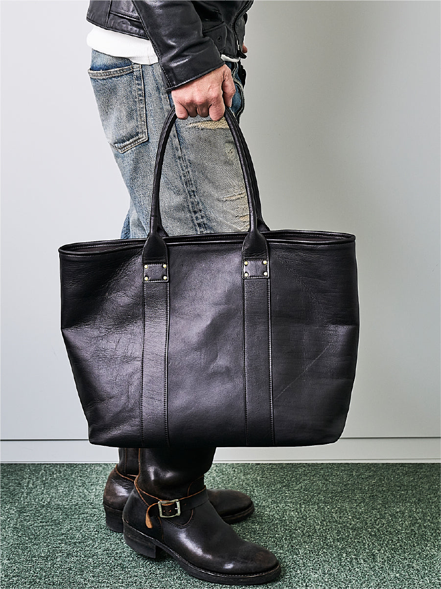 池田工芸 × Lightning Red T-core Leather Lover Tote Bag  赤茶芯ホースハイド『ビッグトート』【10月29日頃出荷】