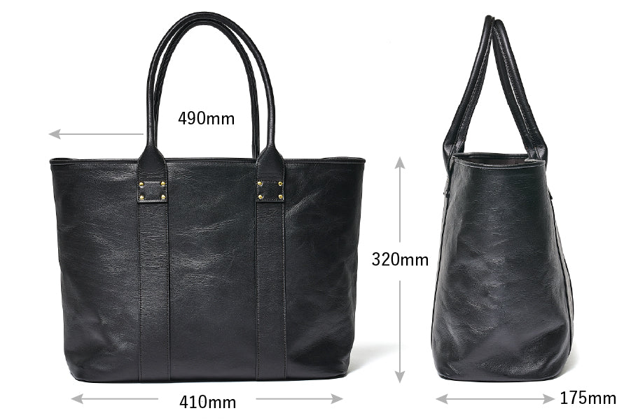 池田工芸 × Lightning Red T-core Leather Lover Tote Bag 赤茶芯