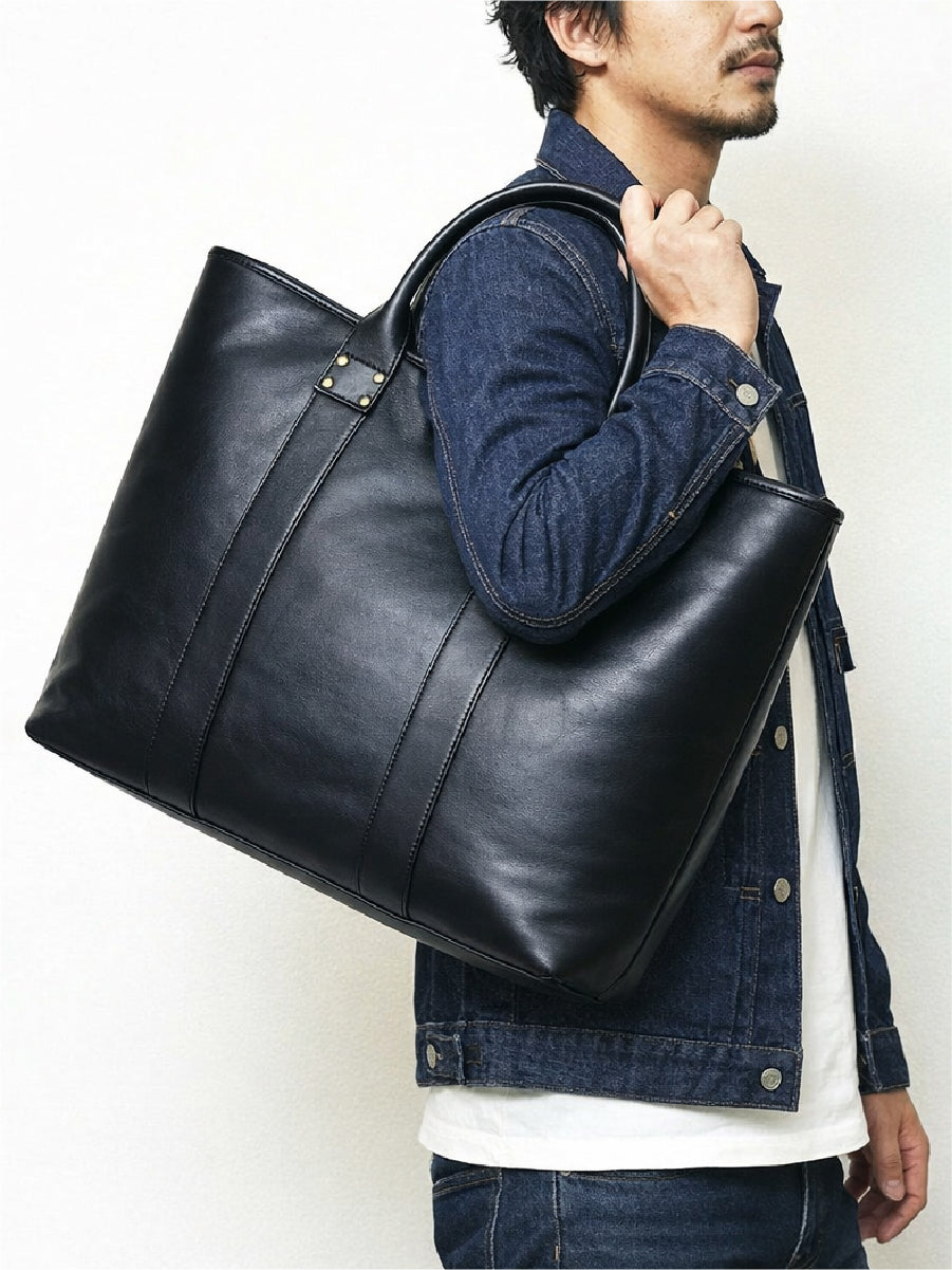 池田工芸 × Lightning T-core Leather Lover Tote Bag 茶芯ホースハイドビッグトート【9月19日頃出荷】