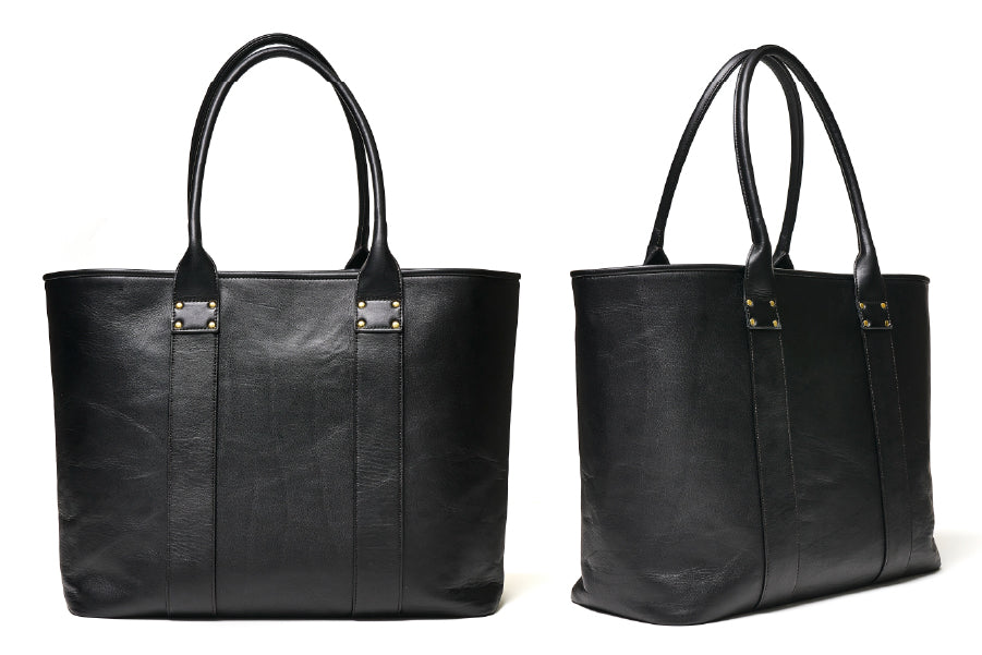 極美品　ブラックオールレザー　トートバッグ 三竹産業】ANNAK ダブルフェイスレザー トートバッグ | 藤巻百貨店
