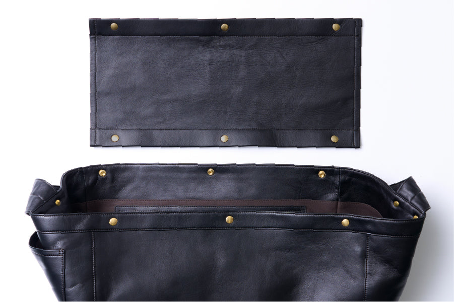 池田工芸 × Lightning T-core Leather Lover Bag 茶芯ニュースペーパー