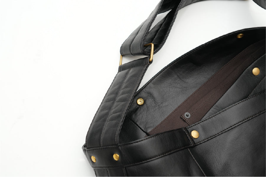 池田工芸 × Lightning T-core Leather Lover Bag 茶芯ニュースペーパーバッグ【10月19日頃出荷】