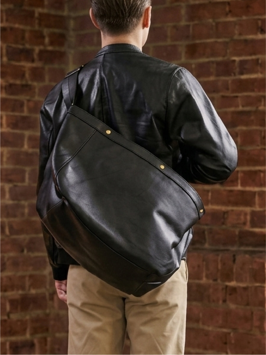 池田工芸 × Lightning T-core Leather Lover Bag 茶芯ニュースペーパーバッグ【10月19日頃出荷】