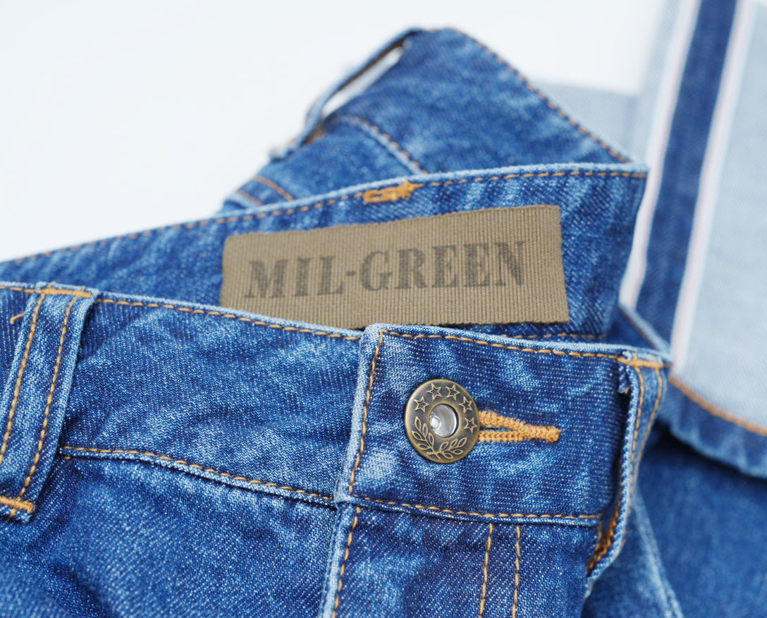 【抽選販売】MIL-GREEN ビッグカフデニム【12月17日頃出荷】