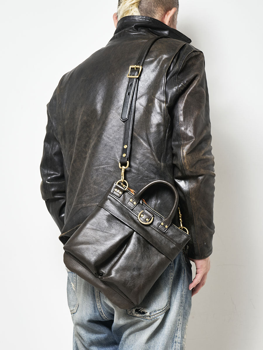 池田工芸 × Lightning 純国産茶芯 ホースハイド MinimetBag 池田工芸 × Lightning 純国産「茶芯」ホースハイド T-Core Leather