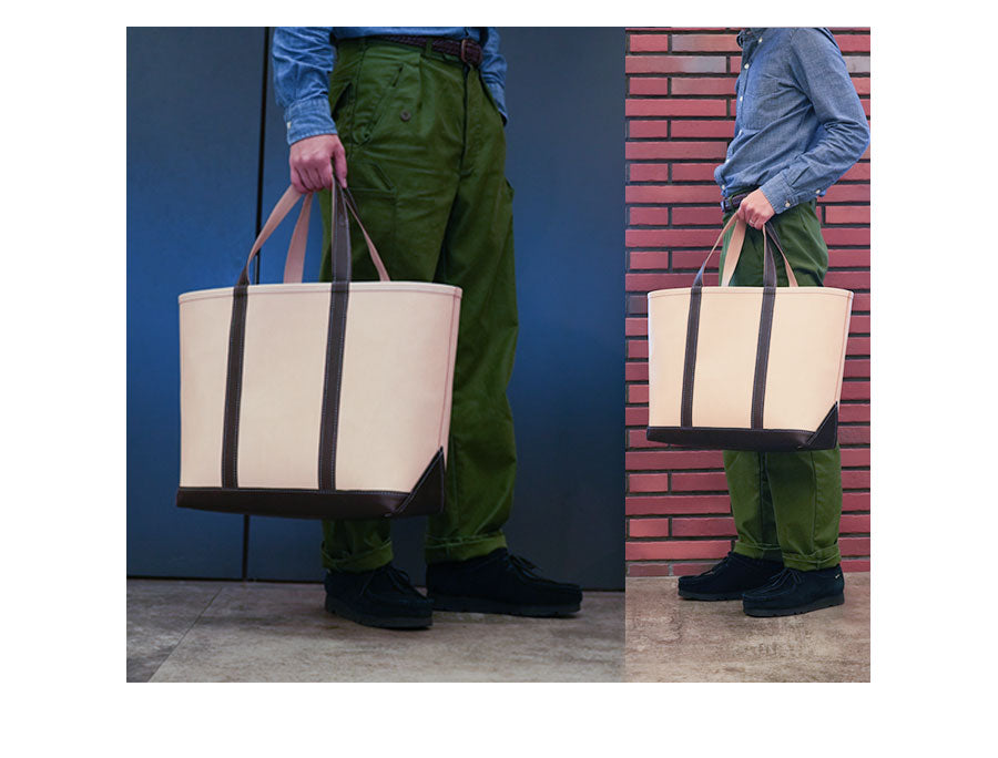 天野宝国 × 2nd ヌメレザートートバッグ（Large）