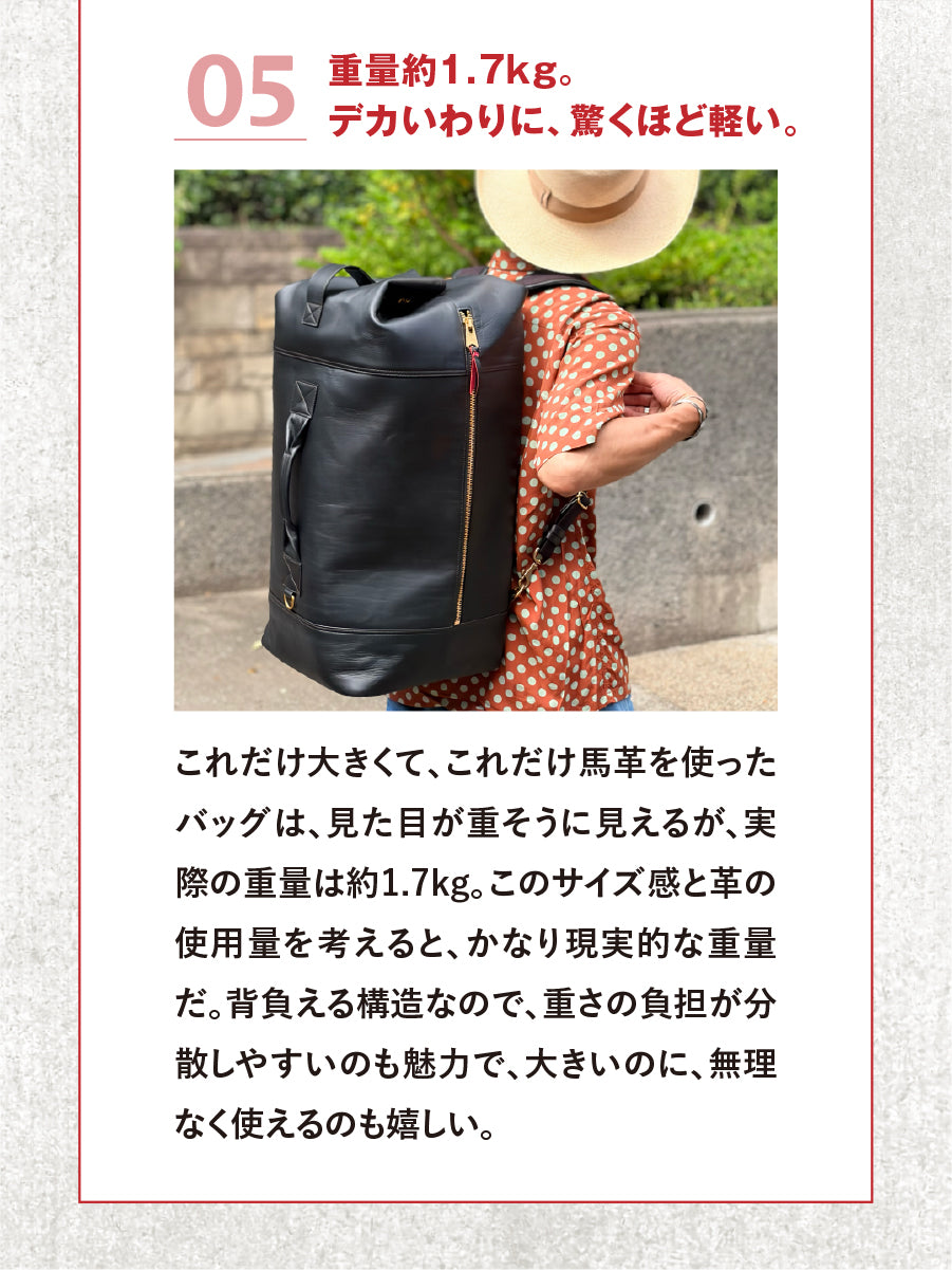 池田工芸 × Lightning 赤茶芯ダッフルリュック【1月26日頃出荷】