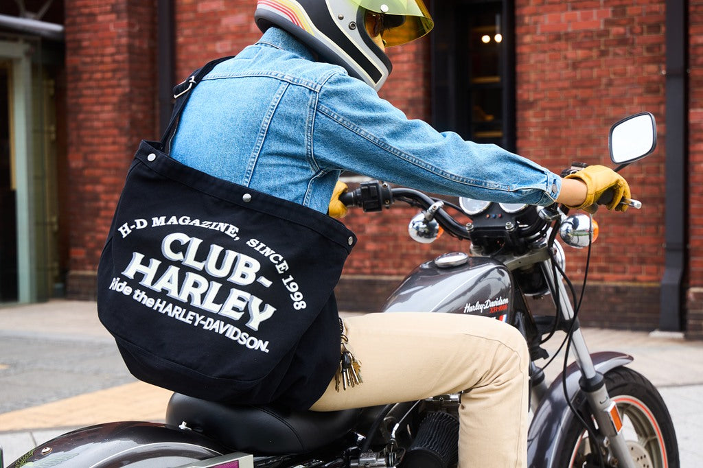 California Sportswear × CLUB HARLEY ニュースペーパーバッグ（ENGINE）