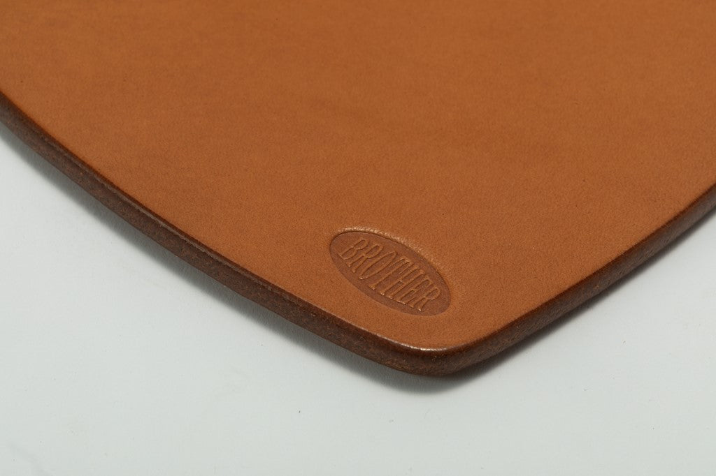 LEATHER WORKS BROTHER LEATHER COASTER(サンプル品) 生成り