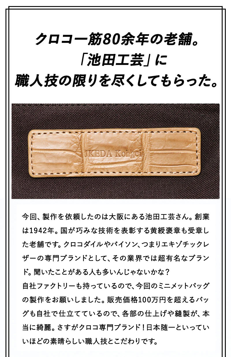 池田工芸×Lightning 「茶の茶芯」ホースハイド TT-Core Leather Lover Helmet Bag【公式オンライン限定】【1月28日頃出荷】
