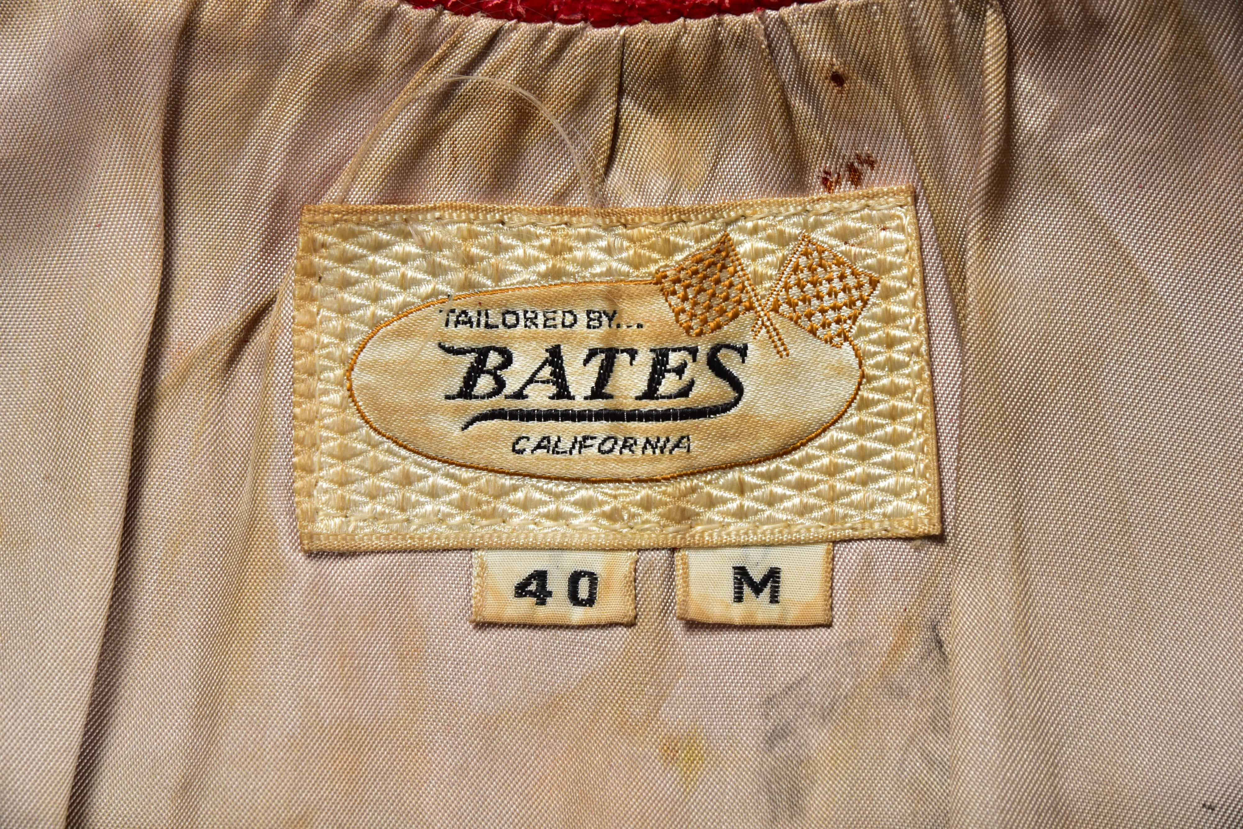 1960s BATES Padded Single Motorcycle Jacket