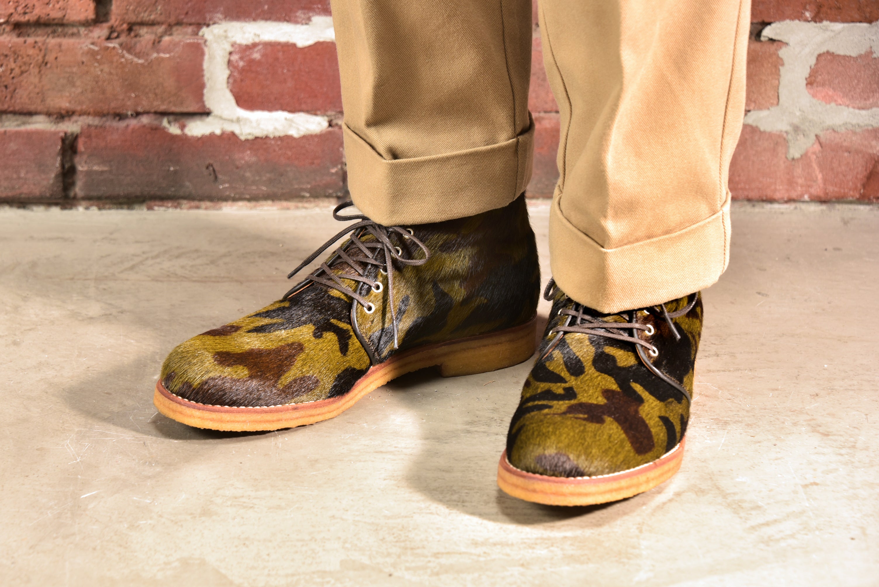 JELADO × RFW Sunny side Chukka boots [Camouflage]