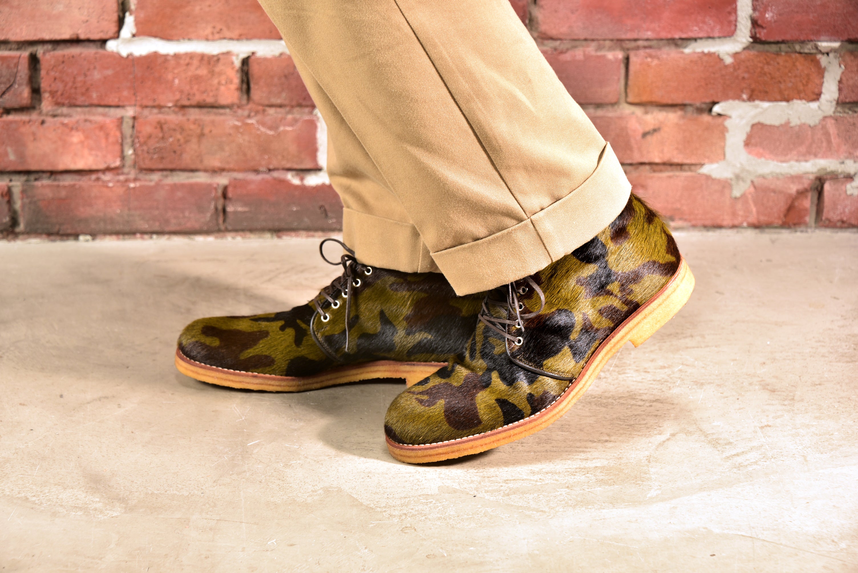 JELADO × RFW Sunny side Chukka boots [Camouflage]